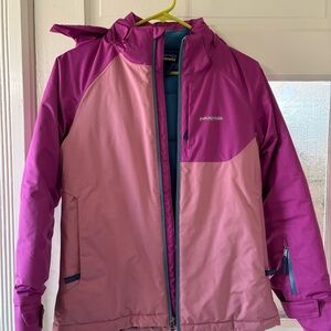 Patagonia Kids' Two-Tone Pink and Purple Raincoat